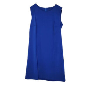 UnBranded Blue Tank Knee Length small Slit in back Dress